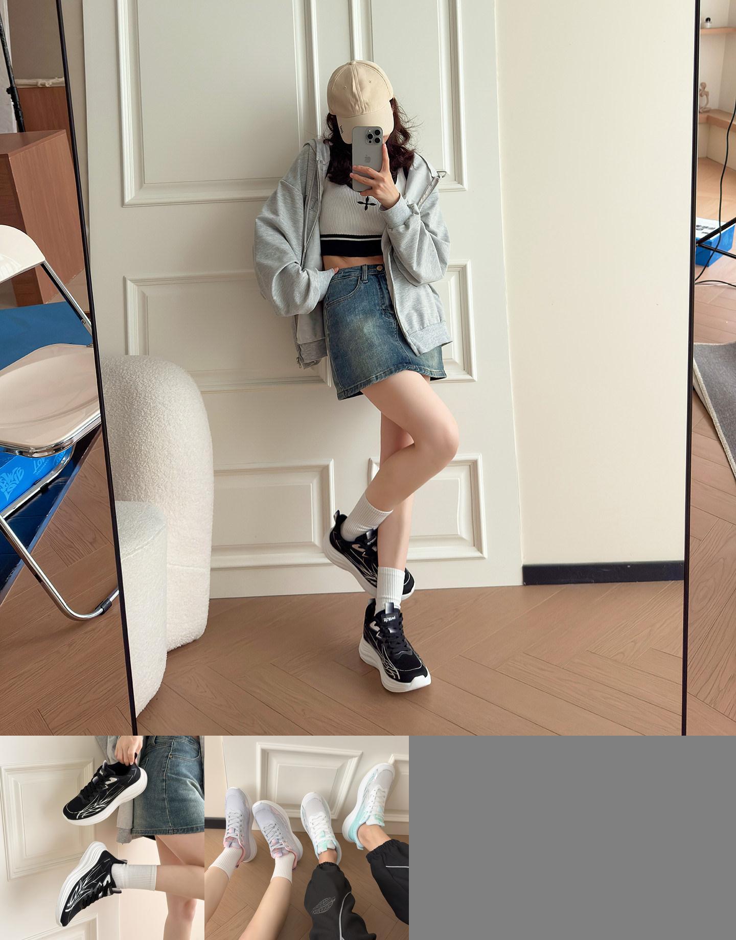 Jeanswest/真维斯跑步鞋男鞋缓震运动鞋透气轻便-1