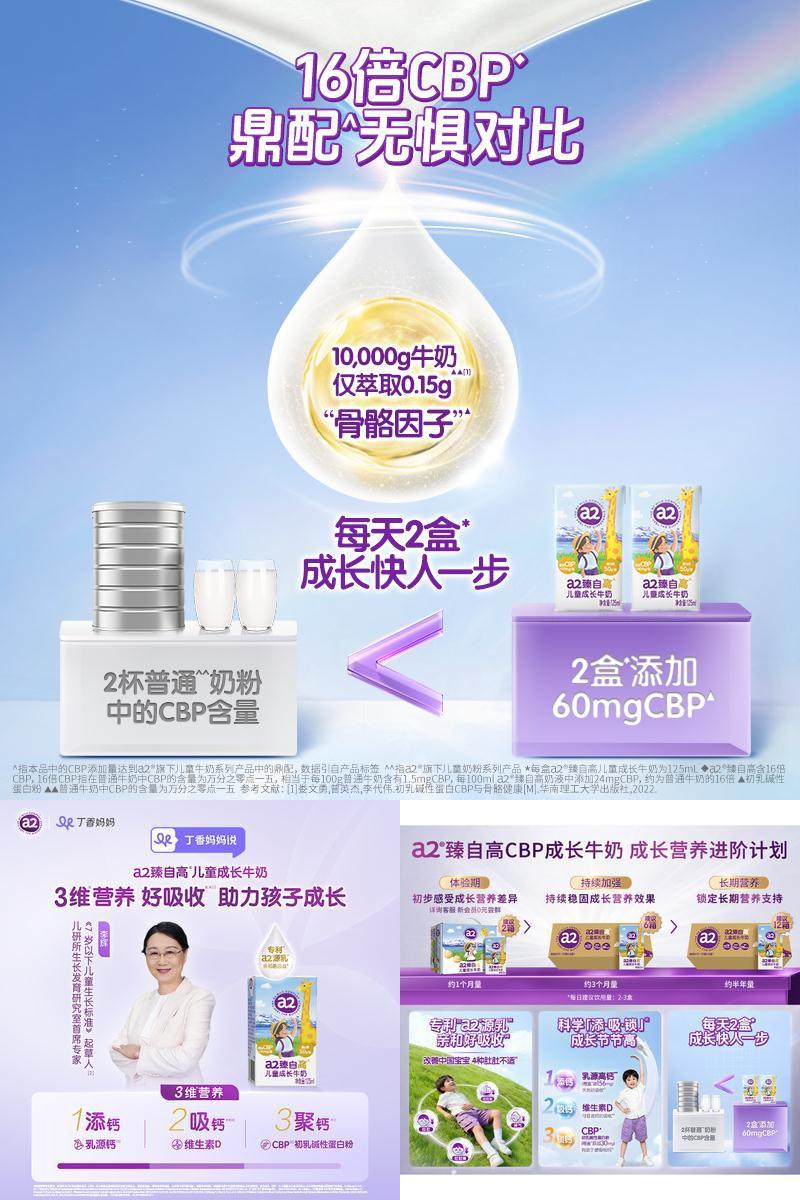 臻自高成长奶，16倍CBP助力成长