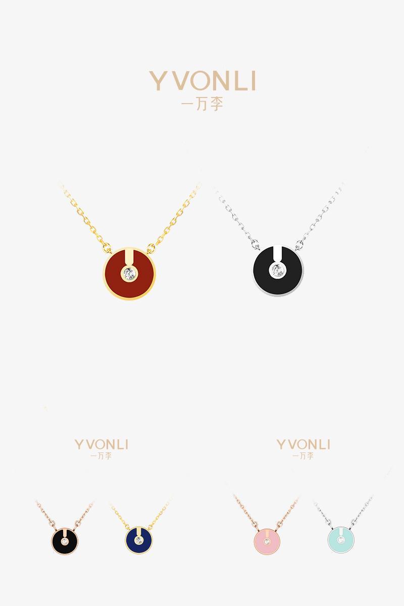 项链女一万李小众轻奢高级锁骨链