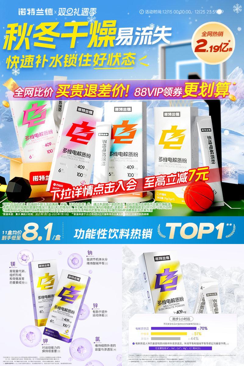 诺特兰德电解质水冲剂电解质粉