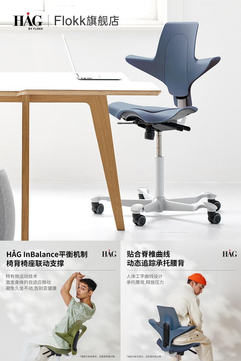 HAG骑马椅护腰靠背人体工学椅