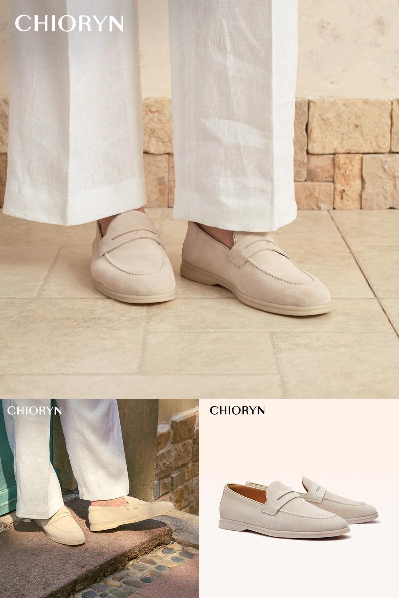 翻毛小羊皮乐福鞋男chioryn青润