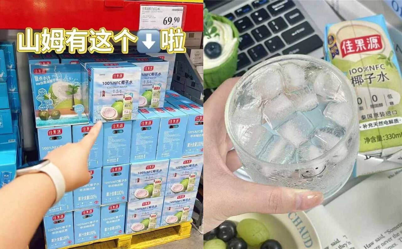 佳果源100%NFC椰子水125ml*36盒