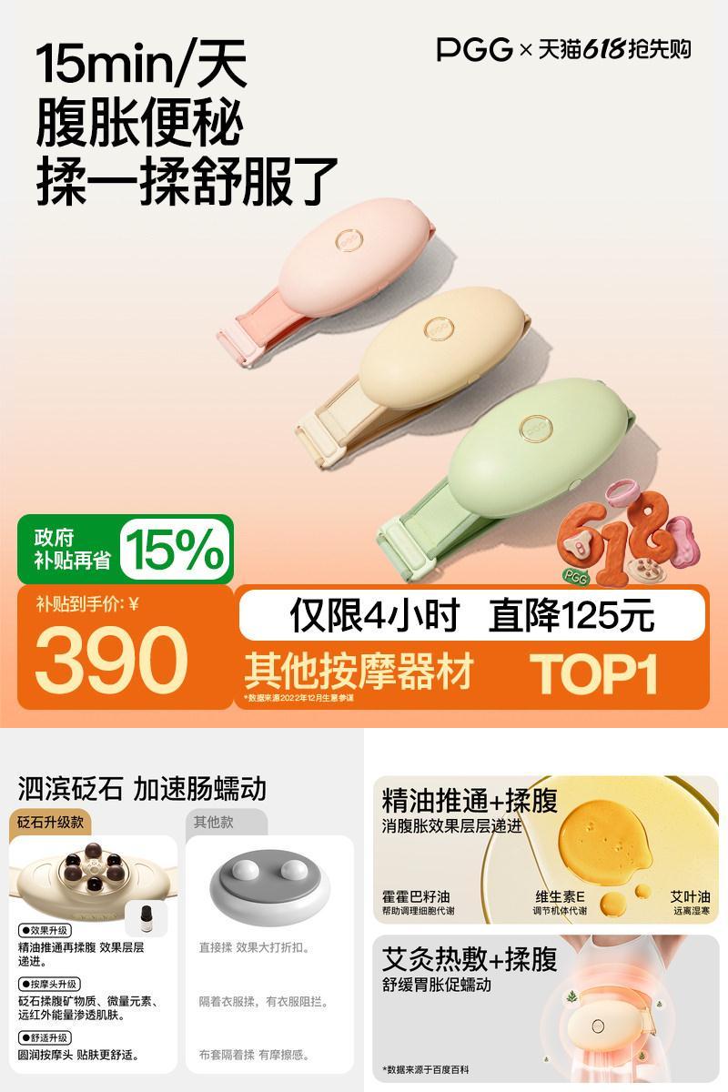 【政府补贴15%】PGG揉腹仪