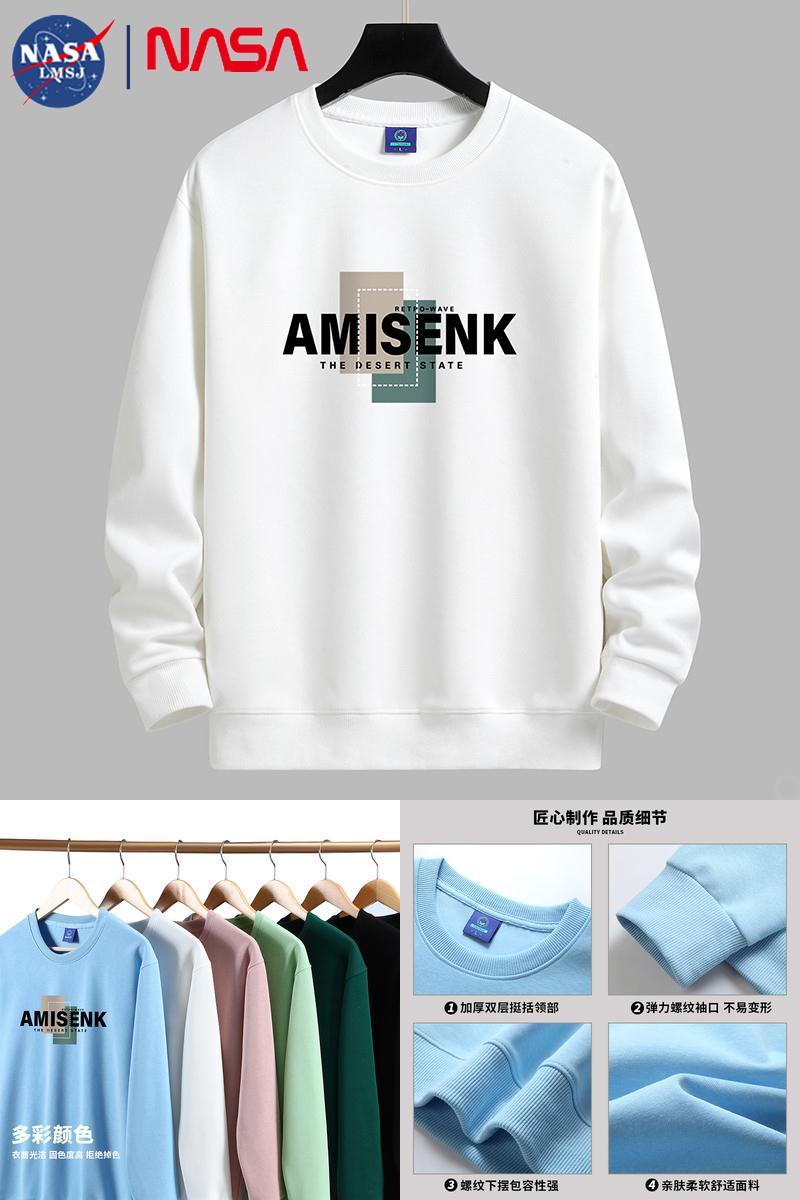 NASA秋季圆领卫衣宽松