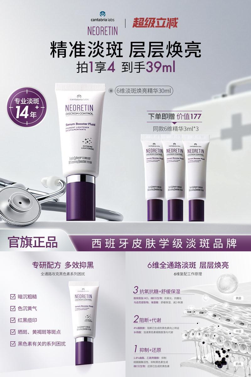 【淡斑美白】Neoretin6维精华