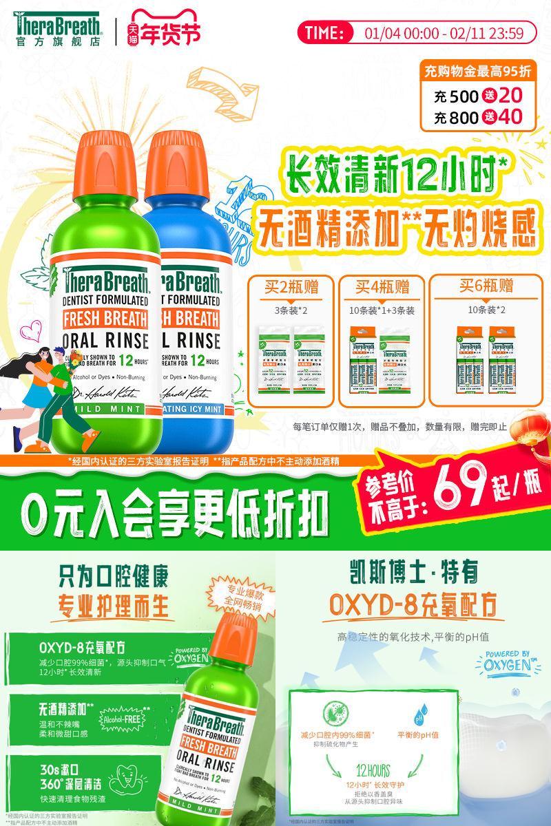 凯斯博士漱口水TheraBreath