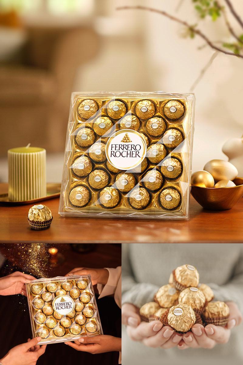 费列罗官方旗舰店榛果威化巧克力制品24粒礼盒休闲零食送礼伴手礼