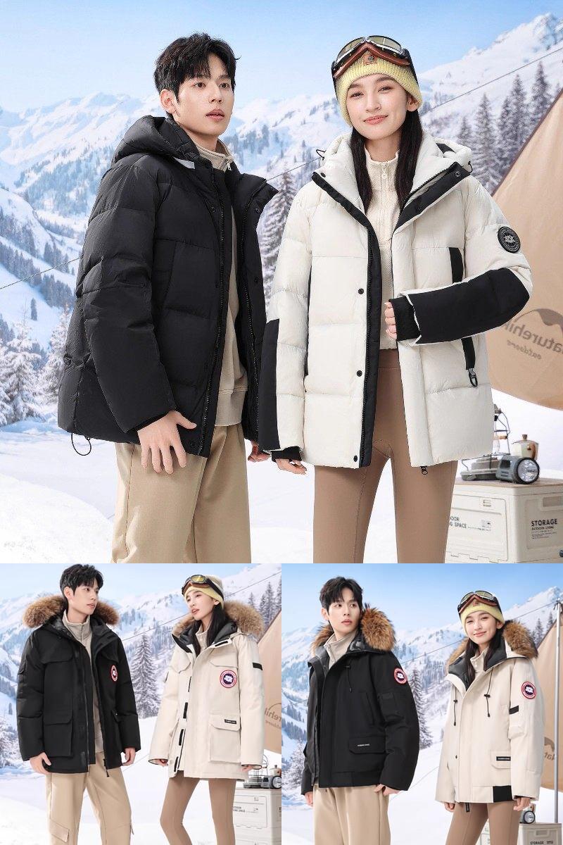 情侣羽绒服男女加拿大风时尚冬季派克服外套5