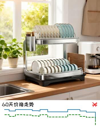 【5折】佳帮手碗碟收纳架沥水架篮筷筒案板架双层多功能厨房置物架台面放置式https://u.jd.com/kg6V9vk----普遍有货 | 下1件最优到手单价：121.8 -> 【65.55】