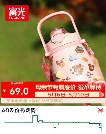 富光大肚保温杯316L不锈钢大容量吸管水杯壶便携女大学生网红双饮杯子