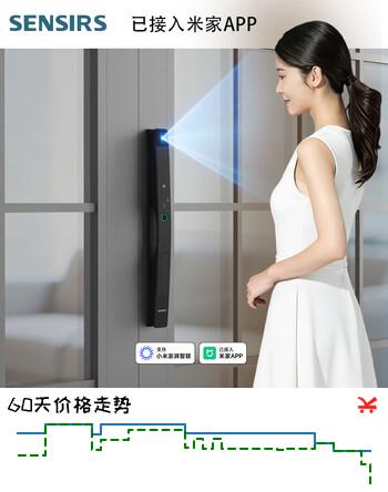 锁先森D30断桥铝门人脸识别智能锁包安装3年质保已接入米家APP 黑色 已接入米家APP（包安装）