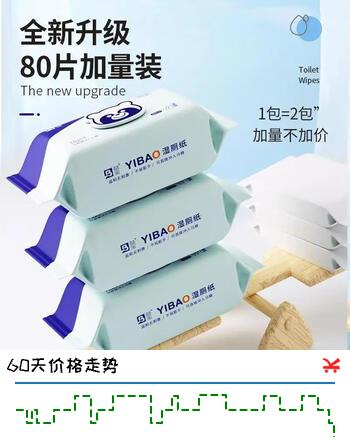 益宝湿厕纸厕所湿巾可冲散大包装速干纯水加大加厚幼婴儿童可用 纯水 80抽*5包 【90%用户都选它】