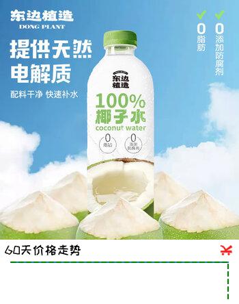 【4折】OATLY&东边植造100%纯椰子水果汁天然电解质水椰汁饮料 东边植造100%纯椰子水1L4https://u.jd.com/kGOwtcZ----普遍有货 | 下1件最优到手单价：78.9 -> 【35.9】