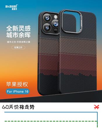 麦麦米适用iPhone 16 Pro手机壳 磁吸凯夫拉城市余晖创意编织轻奢贵族 苹果16pro壳防摔保护套