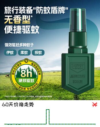 森林地带（FOREST ZONE）基孔肯雅热驱蚊喷雾驱蚊液水防蚊喷雾15%避蚊胺家用户外钓鱼露营 【便携款无香】15%避蚊胺25ml