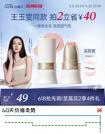 小奥汀（littleondine）玩色多用棒腮红棒#E01春光水粉眼影修容唇膏口红细腻提亮自然修容