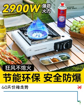 【2折】Makizaza便携卡式炉 户外野外野营燃气卡磁瓦斯炉 卡式炉 收纳箱 防风圈 4瓶气https://u.jd.com/kGXAFne----普遍有货 | 下2件最优到手单价：79 -> 【19】