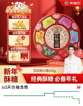 徐福记 宫廷酥心糖 新年糖礼盒420g 新年礼物多口味酥糖 过节送礼