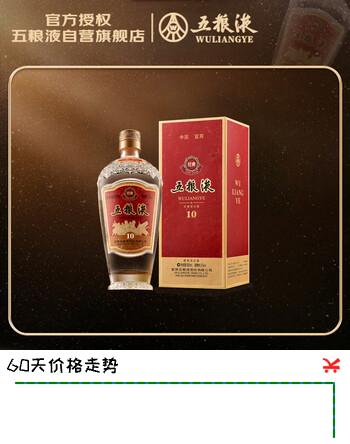 【8折】五粮液 经典10 萝卜瓶 浓香型白酒 52度 500ml 单瓶https://u.jd.com/U12E5Gt----普遍有货 | 下1件最优到手单价：1997.01 -> 【1599】