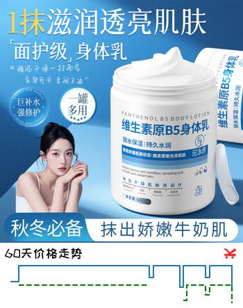 范泳辰（fanyongchen）大白罐维生素b5身体乳600g补水保湿提亮皮肤干燥润肤乳持久留香