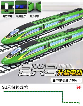 驰誉车玩 高铁玩具仿真合金复兴号高铁动车组模型和谐号火车玩具男孩礼物