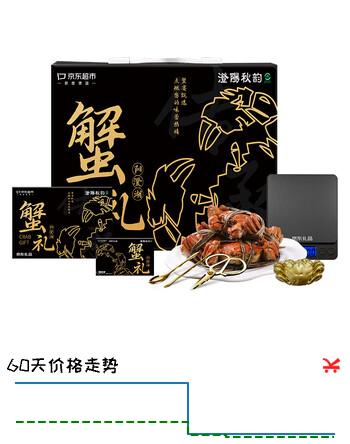 【礼券】澄阳秋韵母4.5两/4只公6两/4只5288型大闸蟹螃蟹卡券礼卡赠朱炳仁铜摆件