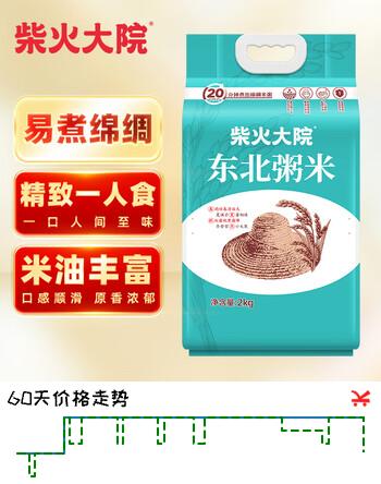 柴火大院当季新米 东北粥米 4斤（东北大米 香米 杂粮伴侣 2kg）