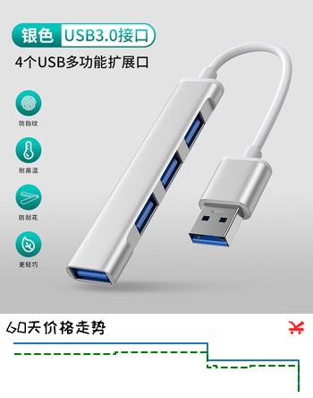 【5折】纽致适用华硕usb扩展器笔记本电脑拓展多接口天选3扩展坞typec转换器分线器rog2022延长线 银色USB接口【鼠标键盘/移动硬盘/U盘等】https://u.jd.com/x1RMA0K----普遍有货 | 下61件最优到手单价：17.5 -> 【8.91】