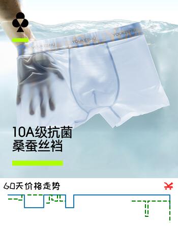 有棵树男士内裤男冰丝凉感10A抗菌透气夏季平角男生男式四角短裤头