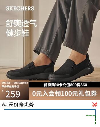 【8折】斯凯奇（Skechers）男士懒人鞋一脚蹬舒适网面健步鞋软底透气休闲鞋https://u.jd.com/x1RCPvI----普遍有货 | 下1件最优到手单价：279 -> 【230】