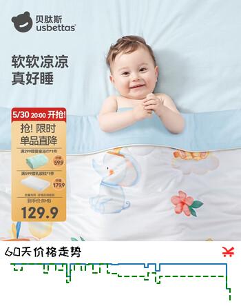 贝肽斯儿童夏凉被婴儿被子四季通用宝宝幼儿园空调被森林奇遇120×100cm