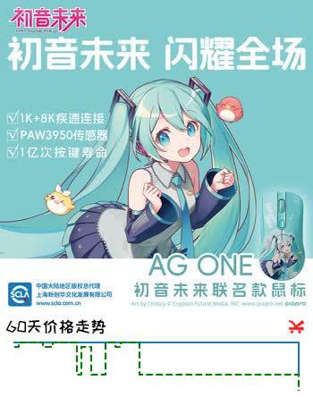 【6折】AKKO初音未来MIKU联名无线游戏鼠标电竞办公鼠标有线/蓝牙/2.4G三模连接台式笔记本电脑PAW3950鼠标 https://u.jd.com/UDaXqvy----部分有货 | 下2件最优到手单价：199 -> 【129】
