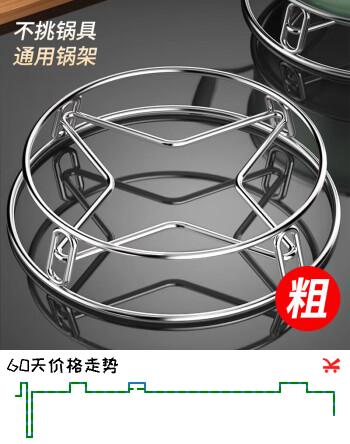 品喻（PINYU）不锈钢锅架厨房家用置物架多功能锅具隔热防烫锅垫放锅架【大号】