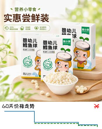 【7折】窝小芽婴幼儿鳕鱼球36g3盒宝宝鳕鱼泡芙饼干溶豆26/11/28到期https://u.jd.com/4G9Lz7Y----普遍有货 | 下11件最优到手单价：11.45 -> 【8.89】