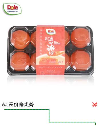 都乐Dole 溏心冰柿 爆浆无霜 一口大满足 8枚 简装 总重500g