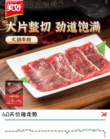 美好黑胡椒 火锅牛肉150g 火锅食材生鲜 牛肉火锅烧烤烫煮麻辣烫食材