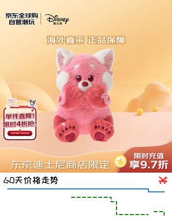 迪士尼（Disney）商店樱花系列小熊猫美美毛绒玩偶公仔36.5cm 圣诞礼物生日送女友