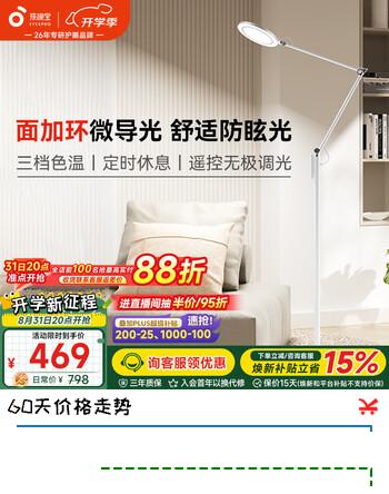 【8折】孩视宝全光谱护眼灯客厅床头卧室沙发落地灯儿童阅读学习台灯FH708A-Dhttps://u.jd.com/kDonNaS----普遍有货 | 下1件最优到手单价：611 -> 【528.2】