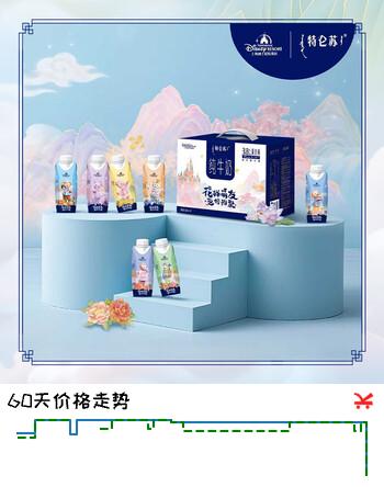 蒙牛特仑苏纯牛奶250ml*10盒 3.8g乳蛋白/100ml 迪士尼包装-C