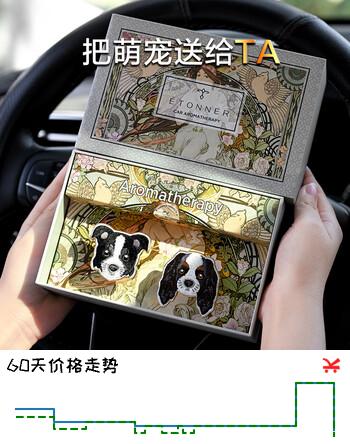 途雅车载出风口香薰装饰摆件卡通汽车内香水高档可爱狗狗空气清新香氛