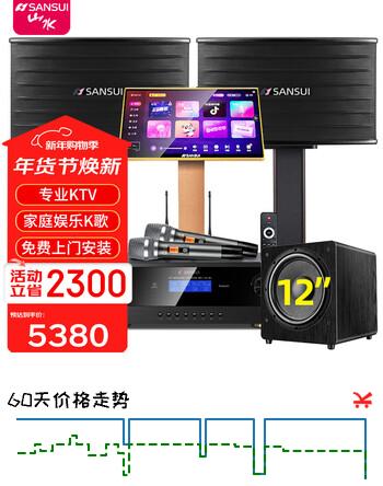 山水（SANSUI）PK09专业ktv音响K歌 会议 大功率家用家庭电视卡拉OK套装 家庭环绕影院电视重低音炮K歌音响 【推荐】山水PK09+功放+话筒+点歌机+低音炮