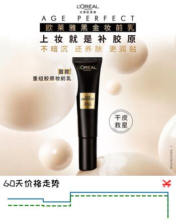 【6折】欧莱雅黑金妆前乳隔离霜素颜霜精华胶原提亮七夕情人节礼物男女适用https://u.jd.com/UOGiVni----普遍有货 | 下3件最优到手单价：129 -> 【89.33】