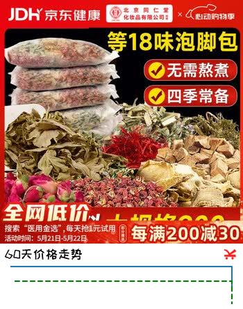 同仁堂艾草泡脚药包艾叶泡脚包祛湿脾胃虚寒艾草生姜花椒泡脚专用足浴包