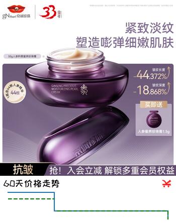 【8折】京润珍珠人参蜜养珍珠膏50g 淡纹抗皱紧致保湿面霜国货护肤品女生日礼物https://u.jd.com/4D5OdP9----普遍有货 | 下3件最优到手单价：199.9 -> 【167.33】
