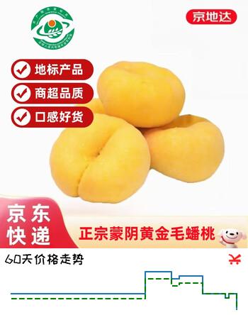 京地达山东蒙阴黄毛蟠桃 净重4.5斤单果约145g桃子新鲜水果蜜桃源头直发