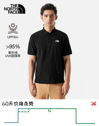 北面（The North Face）POLO衫男户外运动T恤春夏短袖商务半袖  87W2 JK3 L 