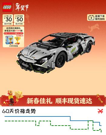 乐高（LEGO）积木 42214兰博基尼Revuelto 跑车 新品可遥控 拼装玩具 新年装饰