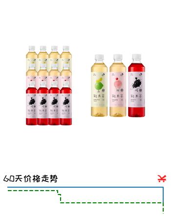 喜茶轻果茶 低糖低卡零脂果味茶饮料整箱 3口味混包450ml*12瓶