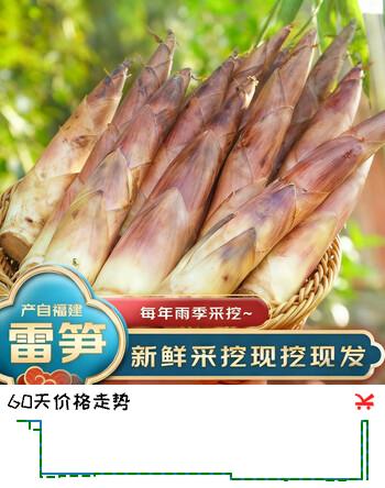京鲜生福建武夷山雷笋春笋新鲜现挖净重5斤源头直发